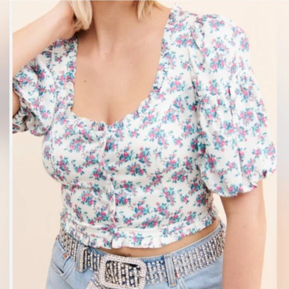 For Love And Lemons Cropped Top size XS - Picture 1 of 6